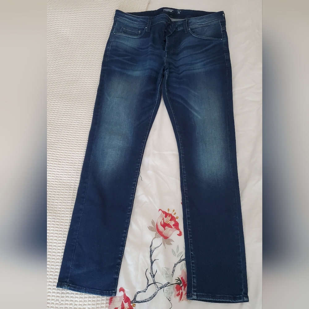 Renuar Visionary Denim Men's Straight Fit Jeans in Dark Blue